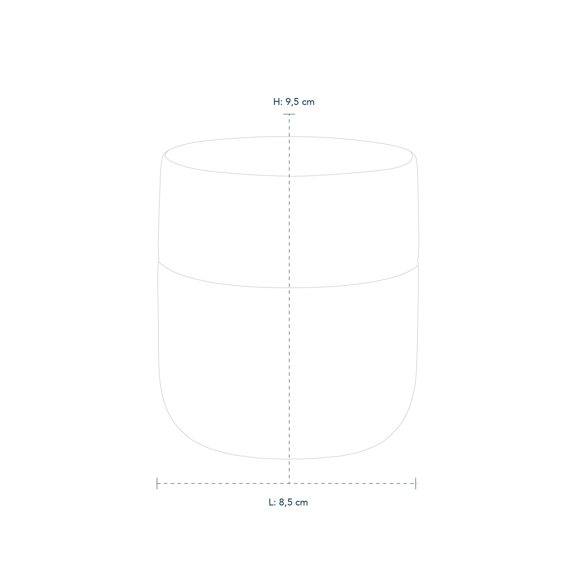 1016823 FLUTED CONTRAST MUG 33CL OPAL